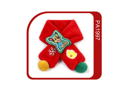 Paw Patrol New Year Red Children's Warm Scarf (Adjustable)