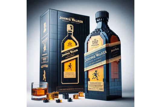 Whiskey Bottle Building Blocks