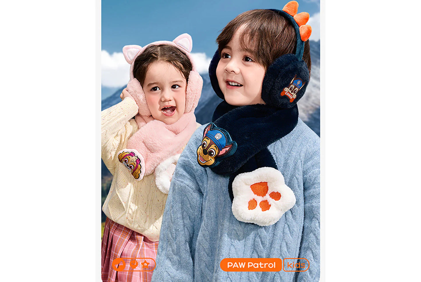 Paw Patrol Children's Warm Scarf and Earmuff Set