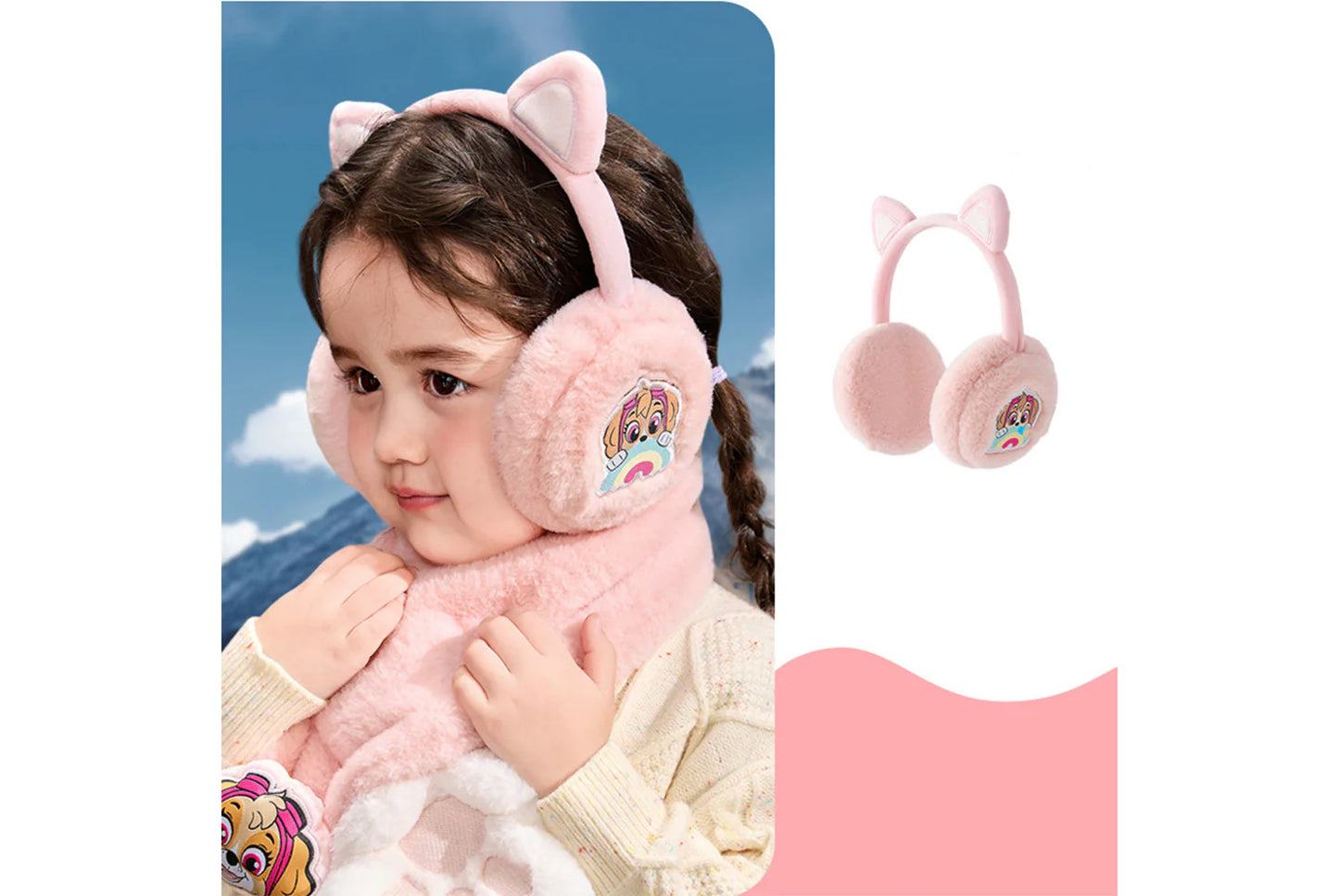 Paw Patrol Children's Warm Scarf and Earmuff Set