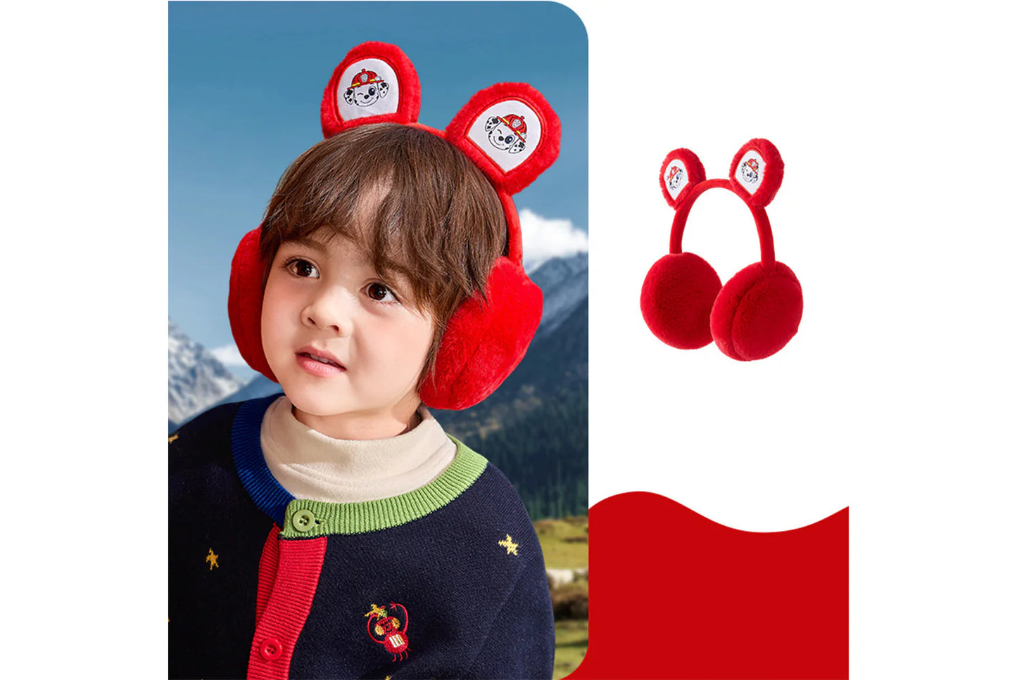 Paw Patrol Children's Warm Scarf and Earmuff Set