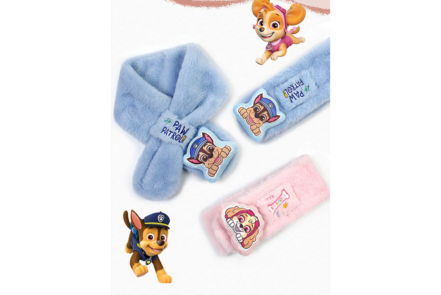Paw Patrol New Year Red Children's Warm Scarf (Adjustable)