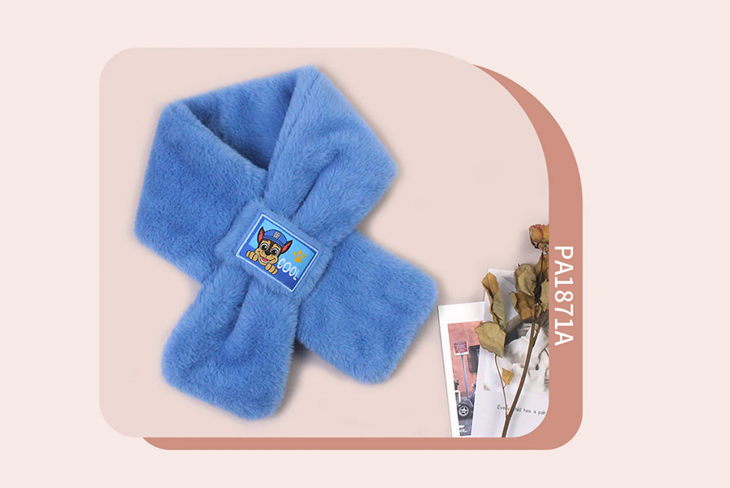 Paw Patrol New Year Red Children's Warm Scarf (Adjustable)