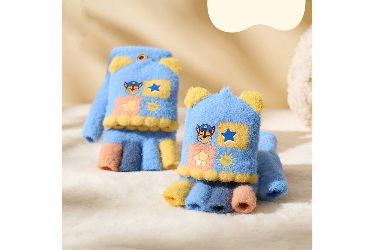 Paw Patrol Children's Flap-Fingerless Warm Gloves