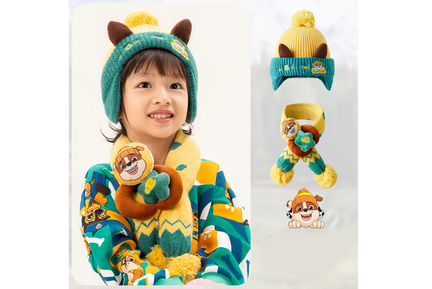 Paw Patrol Children's Hat and Scarf Two-Piece Set