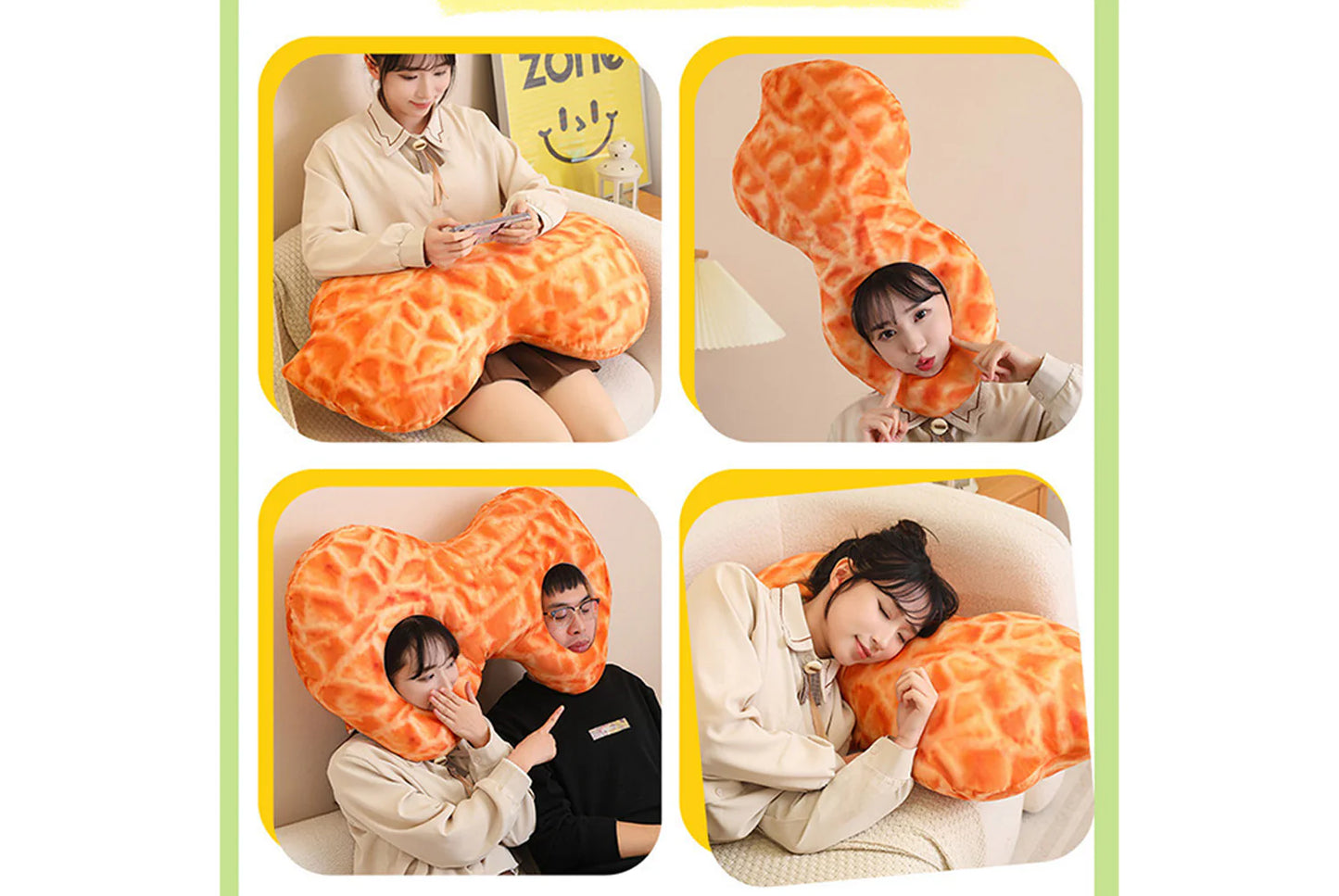 Good Things Peanut Creative One-Piece Pillow/Head Cover
