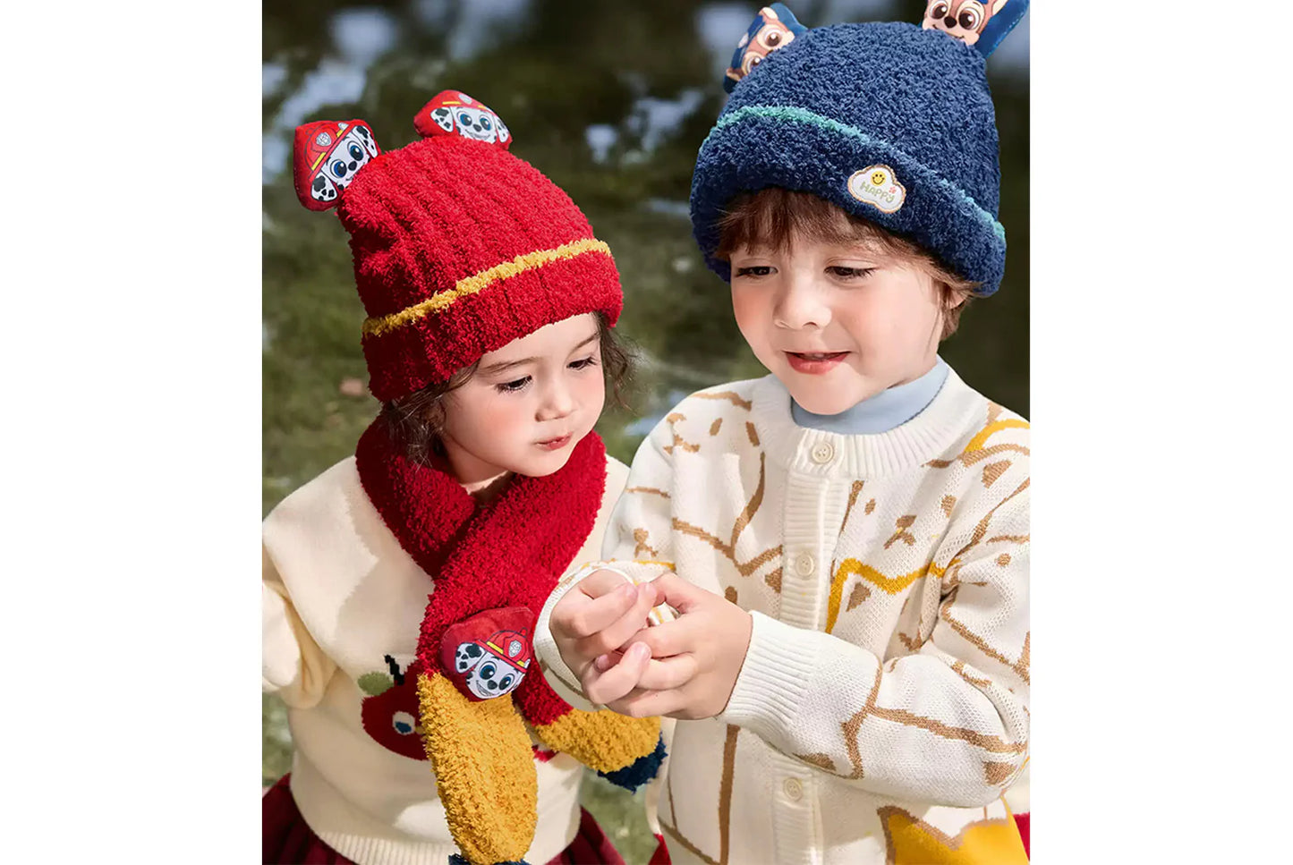 Paw Patrol Children's Warm Half-Fleece Knit Hat