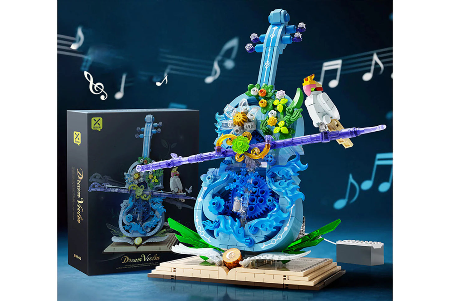 LEGO Compatible Violin | Children's Educational Building Toy | Ages 6+
