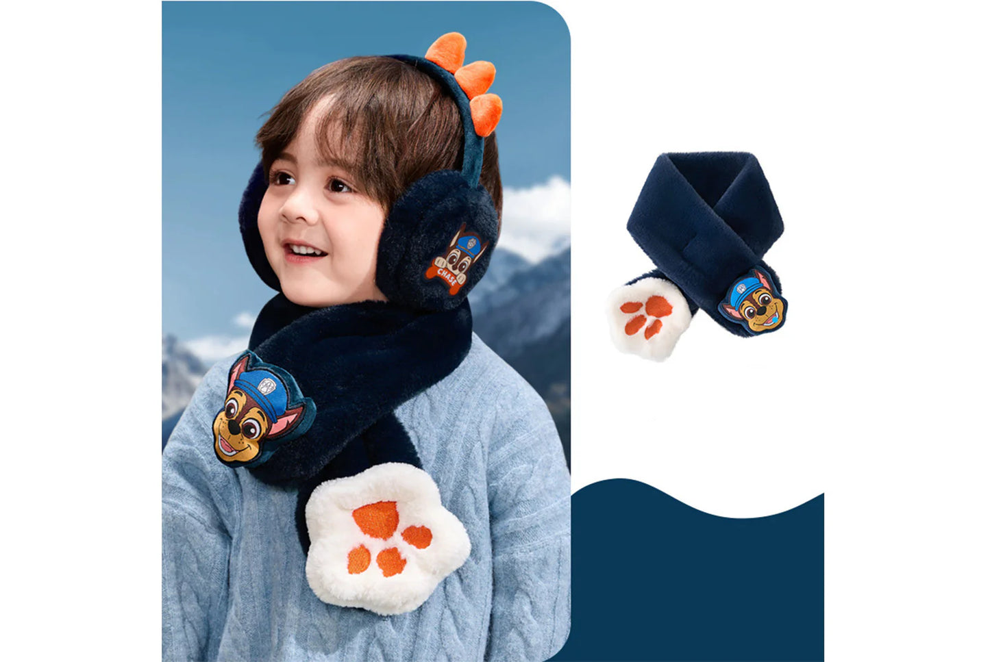 Paw Patrol Children's Warm Scarf and Earmuff Set