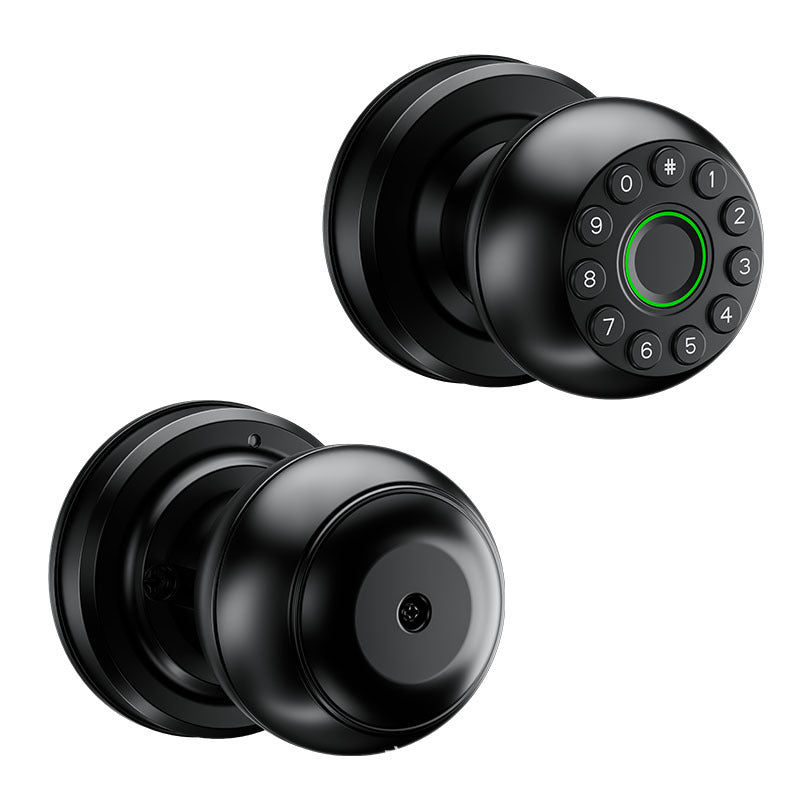 Interior Door Tuya SmartLife APP Smart Fingerprint Password Spherical Lock Dead Bolt For Home Wooden Metal Door