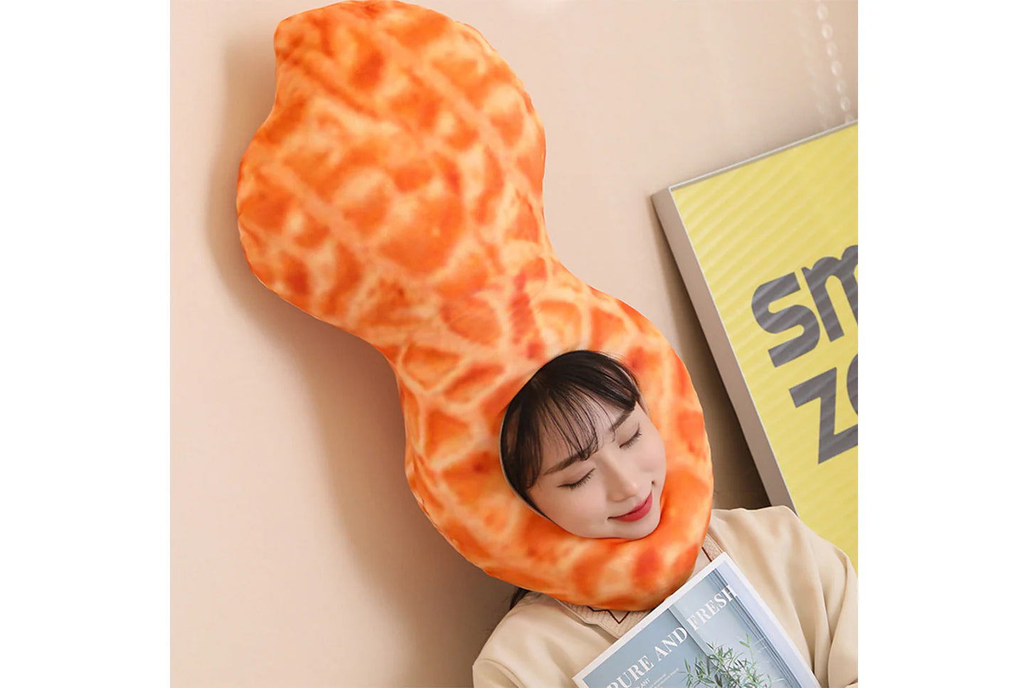 Good Things Peanut Creative One-Piece Pillow/Head Cover