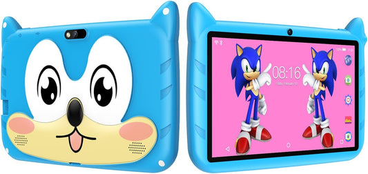 Q80 Children's Tablet Computer, 7-inch, 2+32GB, 4000mAh, 2MP + 5MP, Android 9.0, with Child Protection Cover, WiFi Tablet Computer